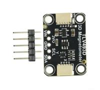 TLV493D Module magnétique triaxial capteur haute résolution 12 bits avec interface Qwiic I2C 0x5E PCB compact faible puissance 25,4 x 17,8 x 5 mm ± 130 mT pour Robo