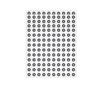 TLXGSTZVBFQ Points de Suivi du Scanner 3D 3mm/6mm, 1000 pièces, cibles de réflexion Diffuse, marqueurs de Points de référence for la numérisation 3D Facile à réutiliser(3mmx6mm)