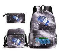 TLXNN Battle for Dream Island Sac à dos pour enfants 3 en 1 avec boîte à bandoulière, trousse à crayons pour adolescentes, cartable, sac à livres imprimé anime mignon