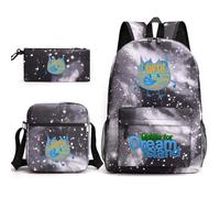 TLXNN Battle for Dream Island Sac à dos pour enfants 3 en 1 avec boîte à bandoulière, trousse à crayons pour adolescentes, cartable, sac à livres imprimé anime mignon, Type G, 3PCS SET
