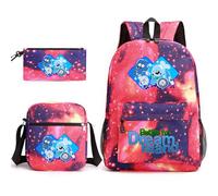 TLXNN Battle for Dream Island Sac à dos pour enfants 3 en 1 avec boîte à bandoulière, trousse à crayons pour adolescentes, cartable, sac à livres imprimé anime mignon, Type N, 3PCS SET