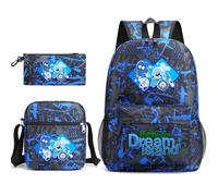 TLXNN Battle for Dream Island Sac à dos pour enfants 3 en 1 avec boîte à bandoulière, trousse à crayons pour adolescentes, cartable, sac à livres imprimé anime mignon, Type H., 3PCS SET