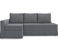 TLYESD Housse de canapé Friheten de Rechange Facile à Installer pour canapé-lit IKEA Friheten - Housse de canapé Friheten Uniquement (Kaki Clair) (Gris foncé, Chaise Longue)