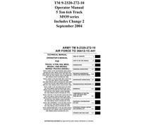 Tm 9-2320-272-10 Operator Manual 5 Ton 6x6 Truck M939 Series Includes Change 2 September 2004