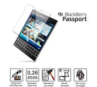 TM-Concept® Film /Vitre de protection écran - BlackBerry Passport - Verre Trempé HQ ultra résistant (contre la casse & les rayures) - Ultra Slim (0,26mm) avec bords arrondis - Protection et un confort d’utilisation optimal