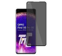 TM-Concept® Verre trempé 3D Privacy compatible avec Oppo Find X5 Pro - Vitre protection teintée (anti-espion) avec cadre Noir - Résistance contre chocs et rayures 9H Matériaux qualité AAA+ [ 1 unité ]