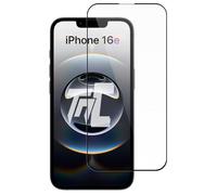 TM-Concept® Verre trempé compatible avec Apple iPhone 16e - Gamme Intégral Protect - Vitre protection transparente avec cadre Noir - Full Glue Radian 2.5D - Résistance chocs et rayures 9H [ 1 unité ]