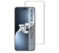 TM-Concept® Verre trempé incurvé 3D compatible avec Honor Magic 7 Pro - 3D Curved - Vitre protection transparente cadre Noir - Qualité AAA+ Résistance chocs et rayures 9H - Case Friendly [ 1 unité ]