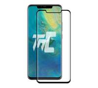 TM-Concept® Verre trempé incurvé 3D compatible avec Huawei Mate 20 Pro - Noir - Adhérence intégrale - Gamme 3D Silicone