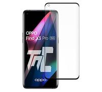 Verre trempé 3D incurvé pour Oppo Find X3 Pro Noir