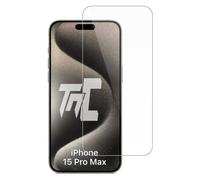TM-Concept® Verre trempé pour Apple iPhone 15 Pro Max - Transparent - Vitre de protection 0,26mm radian 2.5D - Résistance chocs et rayures 9H - Matériaux qualité AAA+ durée de vie allongée [ 1 unité ]