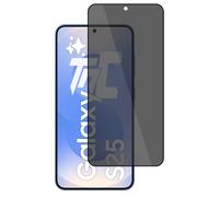 TM-Concept® Verre trempé teinté compatible avec Samsung Galaxy S25 - Vitre protection avec filtre anti-espion et cadre Noir - Radian 2.5D - Résistance chocs et rayures 9H Qualité AAA+ [ 1 unité ]