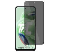 TM-Concept® Verre trempé teinté compatible avec Xiaomi Redmi Note 12 - Vitre protection avec filtre anti-espion et cadre Noir - Radian 2.5D - Résistance chocs et rayures 9H Qualité AAA+ [ 1 unité ]
