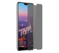 TM-Concept® Verre trempé teinté pour Huawei P20 - Vitre protection fonction anti-espion - Gamme Privacy 2.5D - Résistance contre chocs et rayures 9H - Matériaux qualité AAA+ [ 1 unité ]