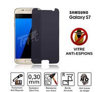 TM Concept® Verre trempé teinté pour Samsung Galaxy S7 - Privacy confidentialité 0,30mm 2,5D
