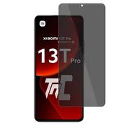 TM-Concept® Verre trempé teinté pour Xiaomi 13T Pro - Vitre protection fonction anti-espion - Gamme Privacy 2.5D - Résistance contre chocs et rayures 9H - Matériaux qualité AAA+ [ 1 unité ]