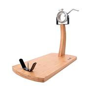 TM Electron HOCU101 Jambon en Bois de Bambou avec tête métallique, Chevilles en Silicone pour Une Bonne adhérence et système Rotatif pour Toutes Sortes de palettes et jambons