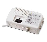 Tm Electron &nbsp &ndash &nbsp Amplificateur d'antenne TV pour intérieur UHF/VHF avec 2&nbsp sorties, Blanc - TMAMP001