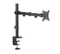 TM Electron Support articulé avec 2 Bras pour écran, VESA jusqu'à 100 x 100, pour écrans de 17" à 32" et jusqu'à 9 kg, Guide pour câbles, Orientation Verticale et Horizontale