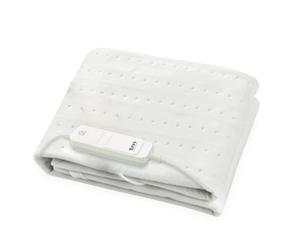 TM Electron Surmatelas Chauffant électrique pour lit Simple 60 W avec 3 Niveaux de température et arrêt Automatique. Dimensions : 150 x 80 cm, Blanc