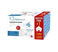 TM Electron TMFIL104+ Lot de 4 à 8 mois de filtres à eau, compatibles avec les cruches Maxtra et Maxtra+, 4 pièces