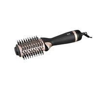 TM Electron TMHD102 Brosse à cheveux électrique avec revêtement en céramique, fonction ionique, 2 niveaux de chaleur et d'air froid, design ovale, dents en nylon et câble rotatif