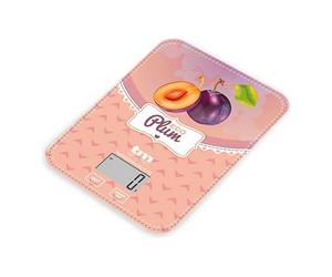 TM Electron TMPBS029 Balance de Cuisine avec Affichage Numérique Ultra Mince Prunes Vintage 4 Capteurs Tour 0 Idéal pour la Pâtisserie et la nourriture