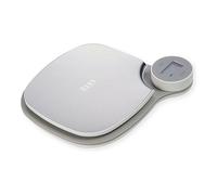 TM Electron TMPBS040 Balance de cuisine sans piles, acier inoxydable, 4 capteurs de haute précision, fonction tare, grand écran, 4 types de mesures, max. 5kg