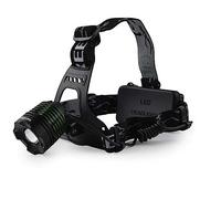 TM Electron TMTOR006 Lampe frontale LED rechargeable avec zoom et sangle réglable à la tête pour camping, pêche, etc.