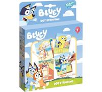 Totum Tampons à points BLUEY – Lot avec stylos et motifs multicolores, facile à utiliser