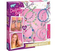 TM ESSENTIALS Design & Shine Bracelets de bricolage Différentes couleurs et formes Pour création créative Parfait pour les enfants, 15cm, Plastique, Pas de pierre précieuse