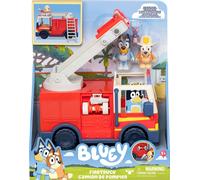 Pack 2 Figurines Bluey Le camion de Pompier de Bluey Multicolore
