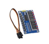TM1638 Module d'affichage numérique à LED avec entrée de contrôle intégrée pour développement de microcontrôleur pour circuit Design LED Tube Affichage avec bouton