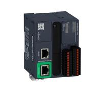 TM221ME16TG logic controller, Modicon M221, 16 IO, transistor, PNP, Ethernet, spring