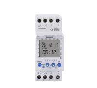 TM612 220 VAC 16A 6 broches 2NO 2NC 2 canaux grand écran LCD Programmable 24 heures horloge avec deux sorties relais minuterie interrupteur 2NO(TM612 220V)