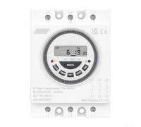 TM619-380V Minuteur programmable triphasé, contrôleur de temps numérique 7 jours, 16 A 380 VAC, écran LCD rétroéclairé 18 modes