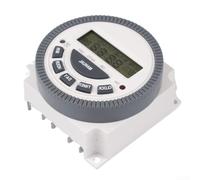 TM619 Minuteur numérique programmable 7 jours, 16 programmes marche/arrêt quotidiens, écran LCD avec affichage LED, fonction mémoire en cas de panne de courant, pour 12 V/24 V/110 V/220 V, charge 16 A