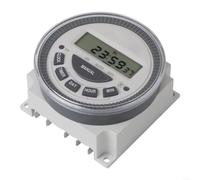TM619 Minuteur numérique programmable 7 jours, 16 programmes marche/arrêt quotidiens, écran LCD avec affichage LED, fonction mémoire en cas de panne de courant, pour 12 V/24 V/110 V/220 V, charge 16 A