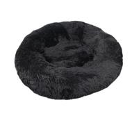 TMAOZW Chenil for Chat, chenil for Chien, Amovible et Lavable, Rond en Peluche, adapté à l'intérieur, sur Le côté, sur Le Sol, dans Le Jardin(Black,60x60CM)