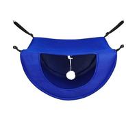 TMAOZW Hamac Cage à Double Couche for Chat, lit Suspendu en Maille Respirante for Animaux de Compagnie, réglable, adapté au Repos et à la détente des Animaux de Compagnie à l'extérieur(Blue,L)