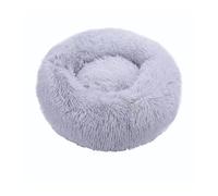 TMAOZW Lit Rond for Chat, Super Doux, Long, en Peluche, chenil for Chiens et Chats, lit Chaud d'hiver, adapté aux Lits d'intérieur, for Petits Chiens et Chats, Lavable(Light Grey,60cm)