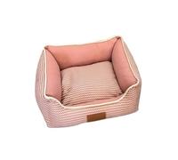 TMAOZW Matelas for Animaux de Compagnie, Accessoires de Maison, lit carré en Coton Respirant for Chat, adapté à l'intérieur sur Le côté du Sol, Jardin(Pink,50x45x18cm)