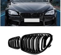 TMAR Calandre de Pare-Choc Avant pour BMW 6 Series F12 F13 F06 M6 2012-2016 Grille Radiateur Double Barre Couverture Modification ExtéRieure Accessoire