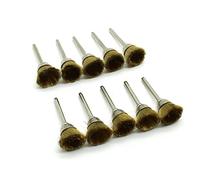 TMAX 10 pièces de 12,7 mm Lot de à poils en laiton de pour Dremel | Tige de 3,175 mm | Compatible avec Dremel et autres outils rotatifs | Élimination de la rouille et nettoyage des surfaces