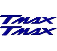 Tmax Blue Ergal Resin Lettering - Metallic - 3d Gel Resin Stickers For Scooters Compatible With Yamaha T-Max 500-530-560 2001-2021