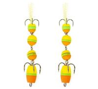 Tmboryuu 2 pièces Poids léger Mousse Souple leurre de pêche Swimbait gabarits Crochet Flotteur Multi Joint appâts artificiels Accessoires attirail leurre en Mousse