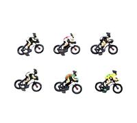 Tmboryuu 6/12 pièces Figurines de Cyclisme Miniatures Petits Hommes de vélo pour la décoration intérieure et scènes modèles vélo Hommes Statue Petites Figurines de Cycliste