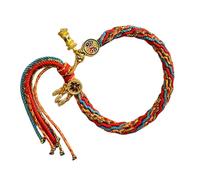 Tmboryuu Accessoire tissé en coton robuste de style tibétain pour femme qui cherche chance et protection dans la prospérité de plusieurs couleurs tendance, taille unique, Comme décrit