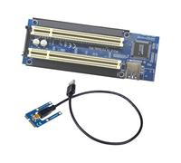 Tmboryuu Adaptateur convertisseur PCIE Carte Double Haute efficacité avec câble USB pour Ordinateur de Bureau Puce ASM1083 Carte d ' Extension Pcie Carte mère pour Carte mère