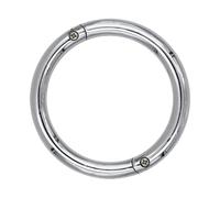 Tmboryuu Anneaux de nez de type lourd en acier au carbone - Fixation simple - Contrôle sécurisé pour les bovins dans l'environnement agricole - Anneaux de nez de grande taille